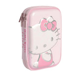 Cartuchera Doble Eva Hello Kitty Rosa