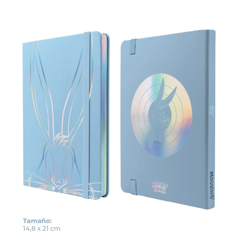 Cuaderno Empastado A5 Looney Tunes Rayado
