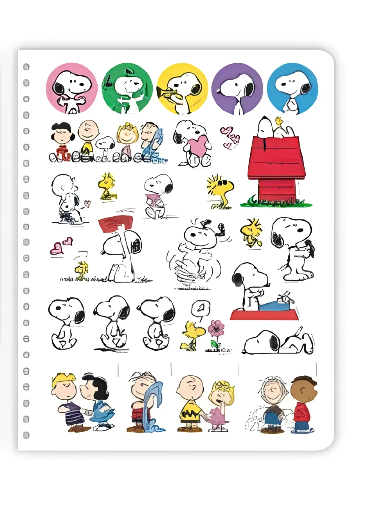 Cuaderno 1/2 oficio Snoopy