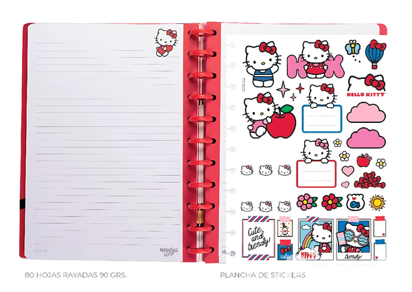 Cuaderno de Discos Carta Hello Kitty