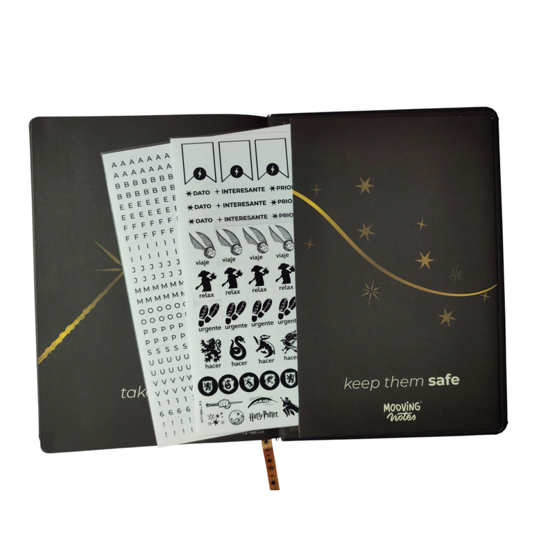 Cuaderno Empastado A5 Harry Potter Rayado