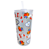 Vaso 600ml con bombilla – Snoopy