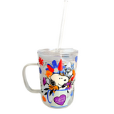 Mug 400ml con bombilla – Snoopy