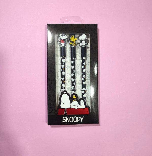 Set De Bolígrafos Roller X3 Snoopy