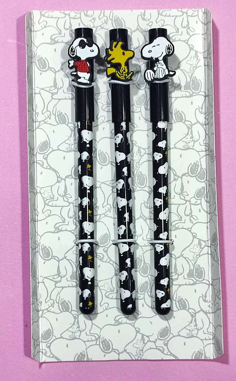 Set De Bolígrafos Roller X3 Snoopy