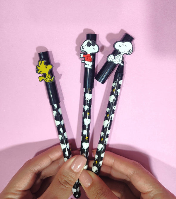Set De Bolígrafos Roller X3 Snoopy
