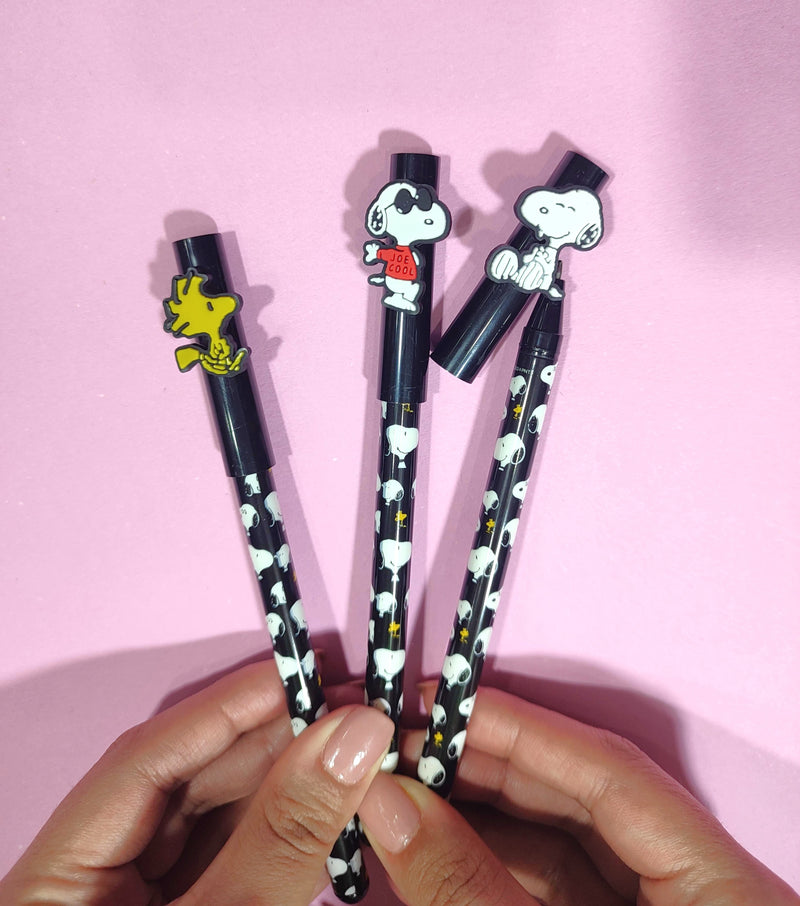 Set De Bolígrafos Roller X3 Snoopy