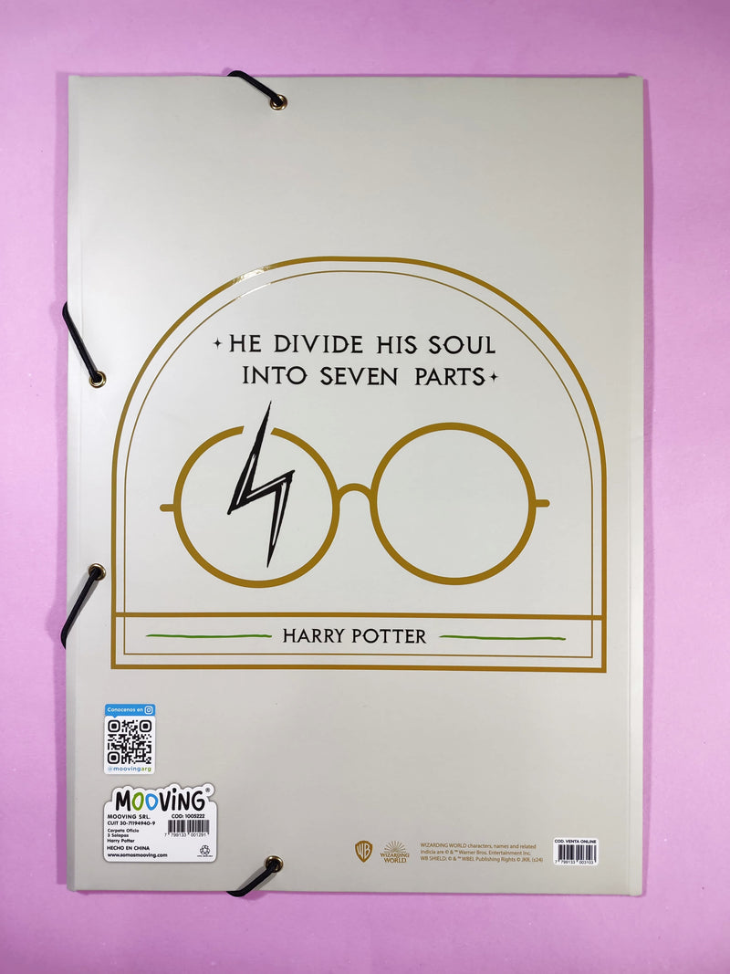 Folder Con Liga Oficio Harry Potter