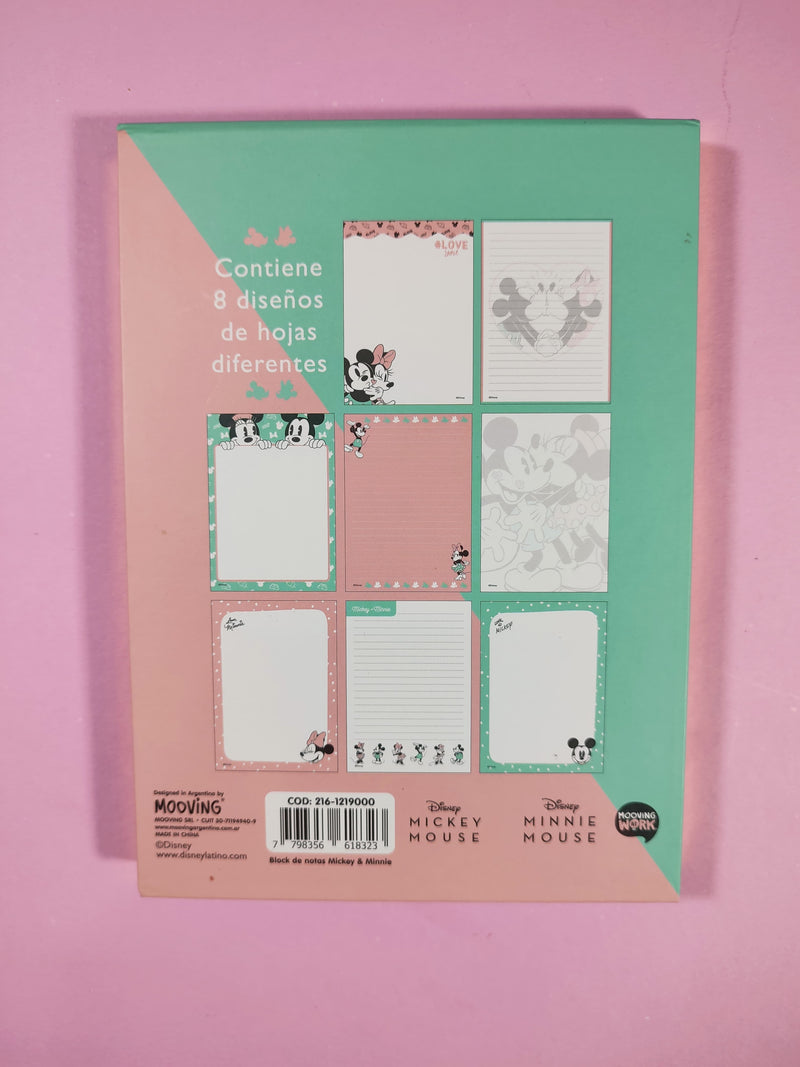 Block De Notas Mickey & Minnie