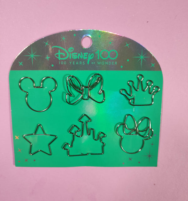 Clip Metalico Setx6 Formas Disney 100 Años