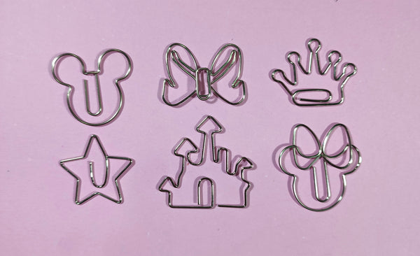 Clip Metalico Setx6 Formas Disney 100 Años