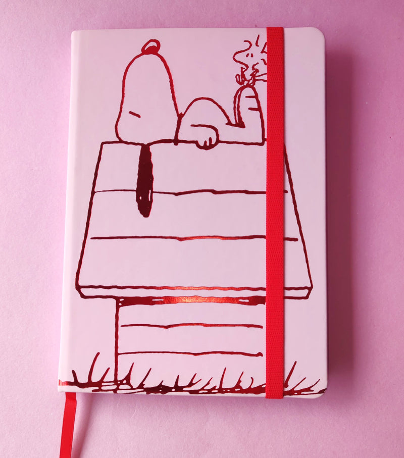 Cuaderno Empastado A5 Snoopy Rayado