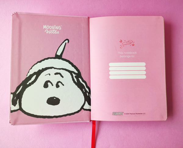 Cuaderno Empastado A5 Snoopy Rayado