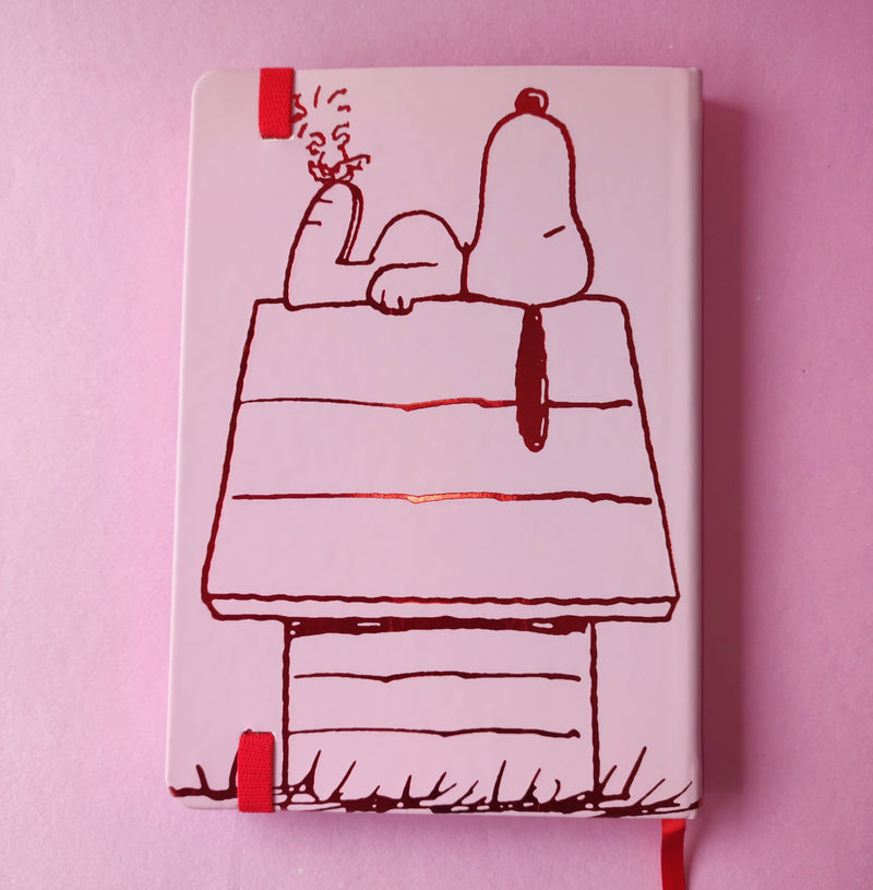 Cuaderno Empastado A5 Snoopy Rayado