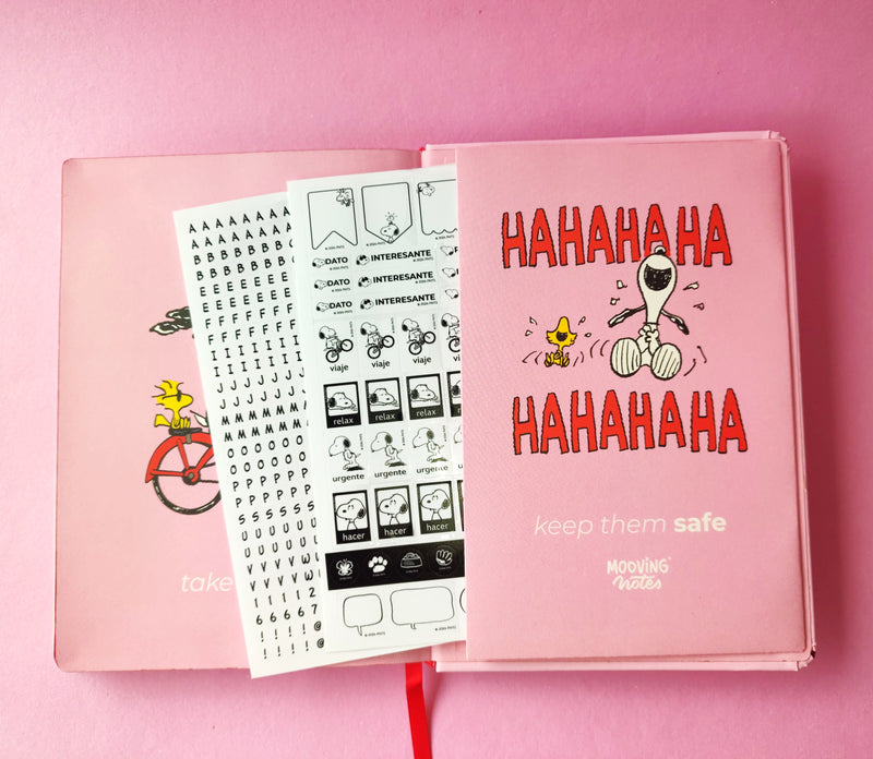 Cuaderno Empastado A5 Snoopy Rayado