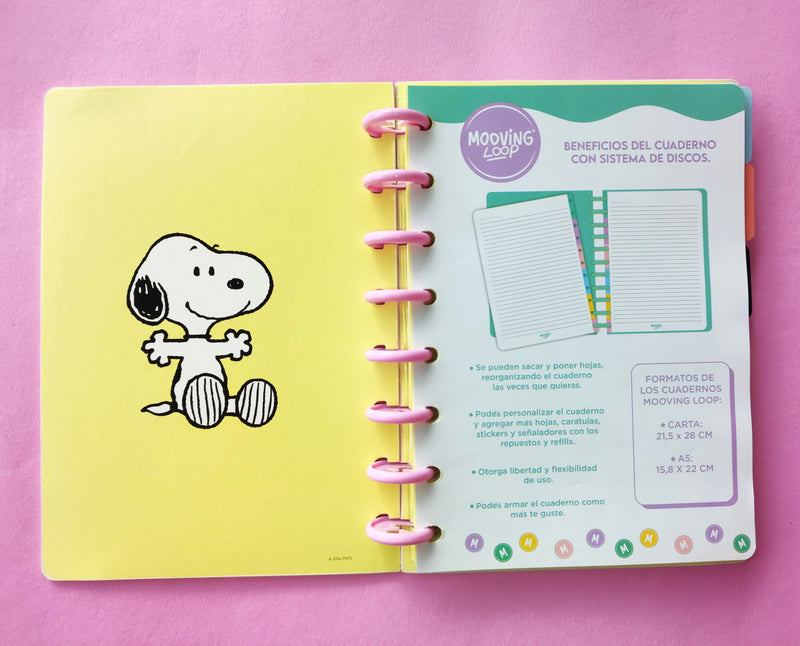 Cuaderno de Discos A5 Snoopy