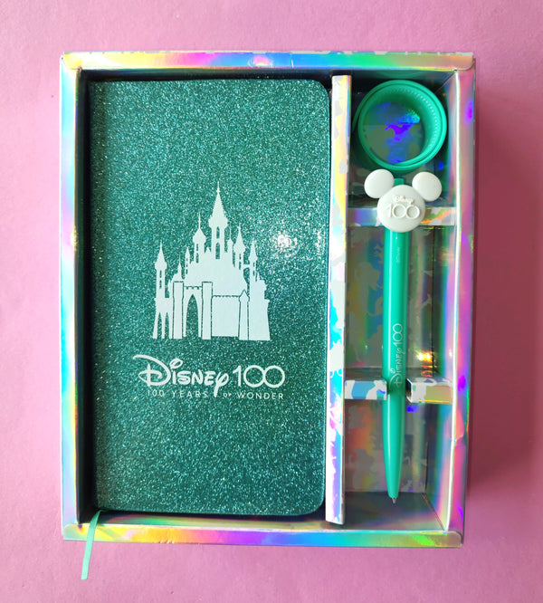 Set Libreta + Regla + Bolígrafo Disney 100