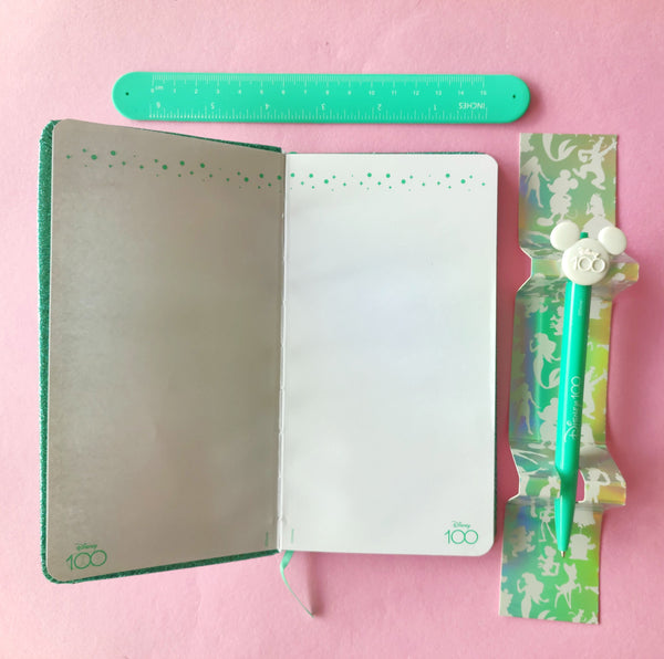 Set Libreta + Regla + Bolígrafo Disney 100
