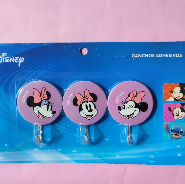 Set x3 Ganchitos Adhesivos Minnie